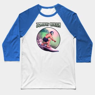 Ghost Inspired Zombie Queen Ghuleh Art Baseball T-Shirt